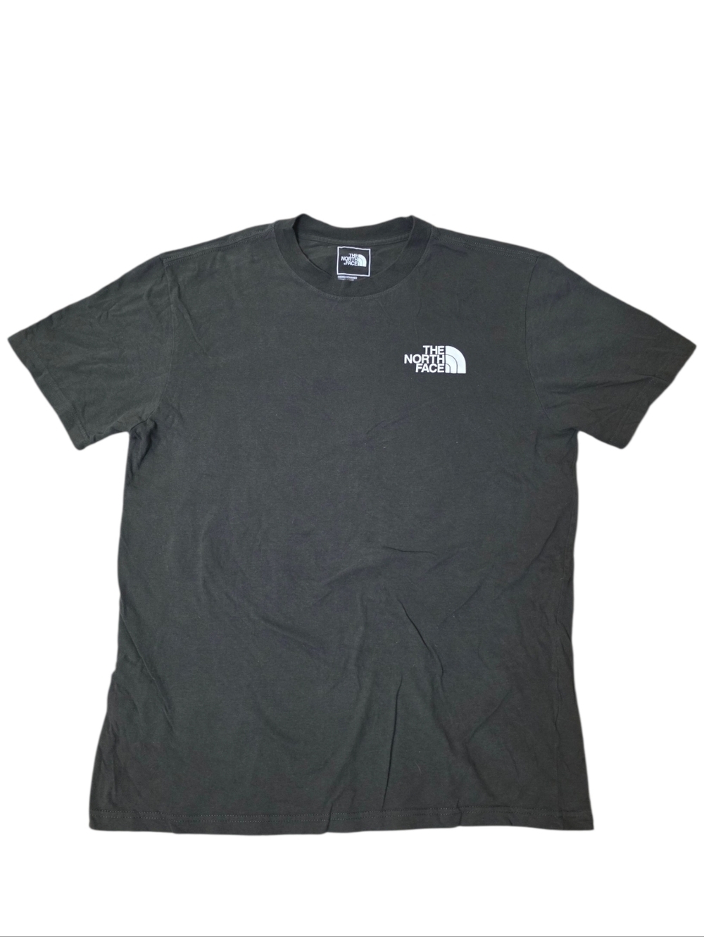 The North Face Gray/Green Graphic T-Shirt Size Medium